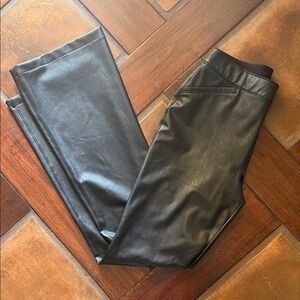 SPANX Black Faux Leather Leggings
